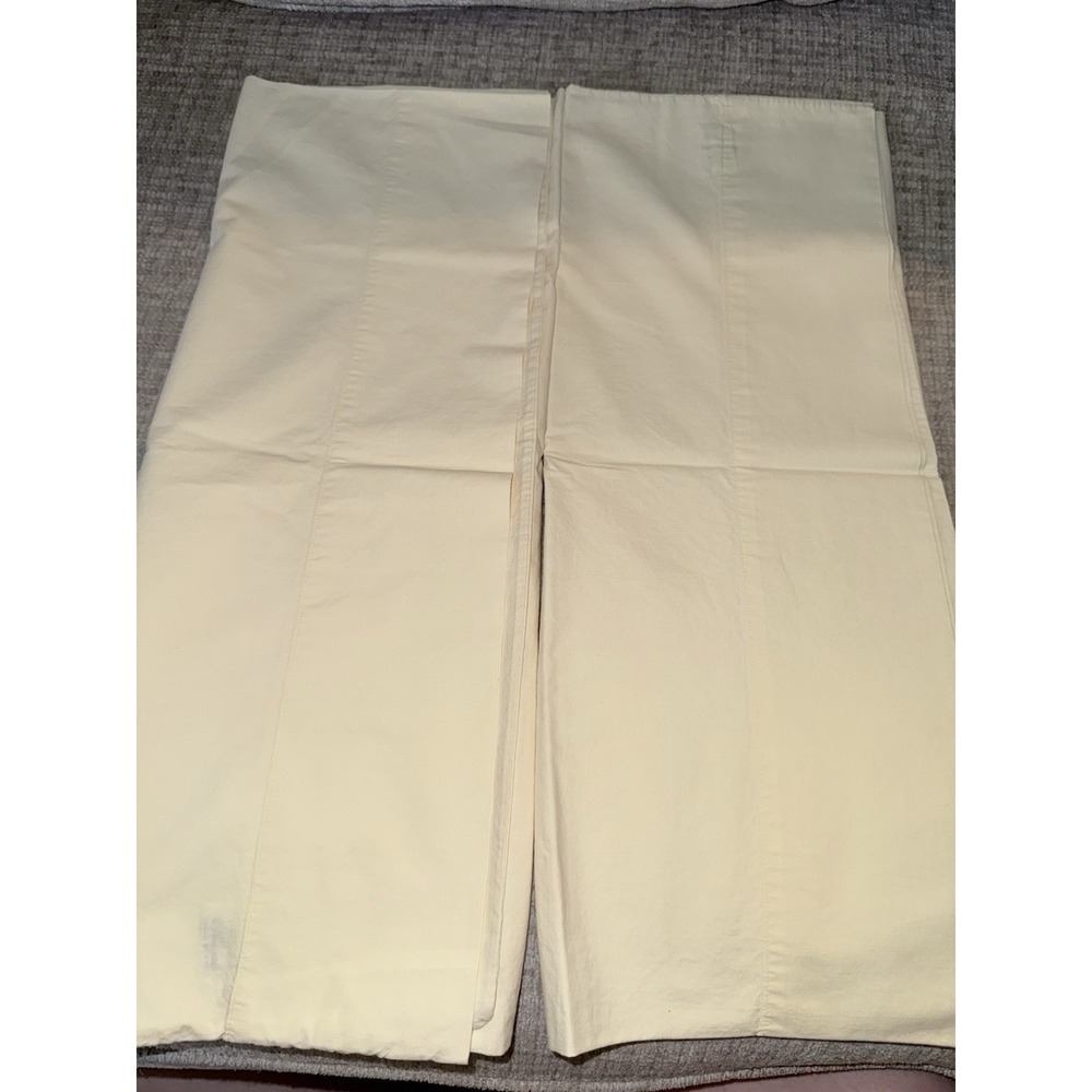 Vintage Penney's Pencale Butter Yellow Pillowcase Cotton Percale - Set of 2